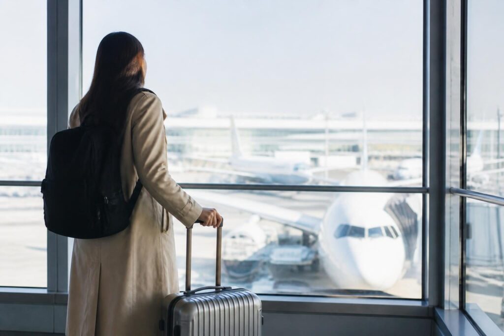 일본행 항공편 출발 전 공항 준비 체크리스트 관련 일본 여행 현장의 실사형 이미지