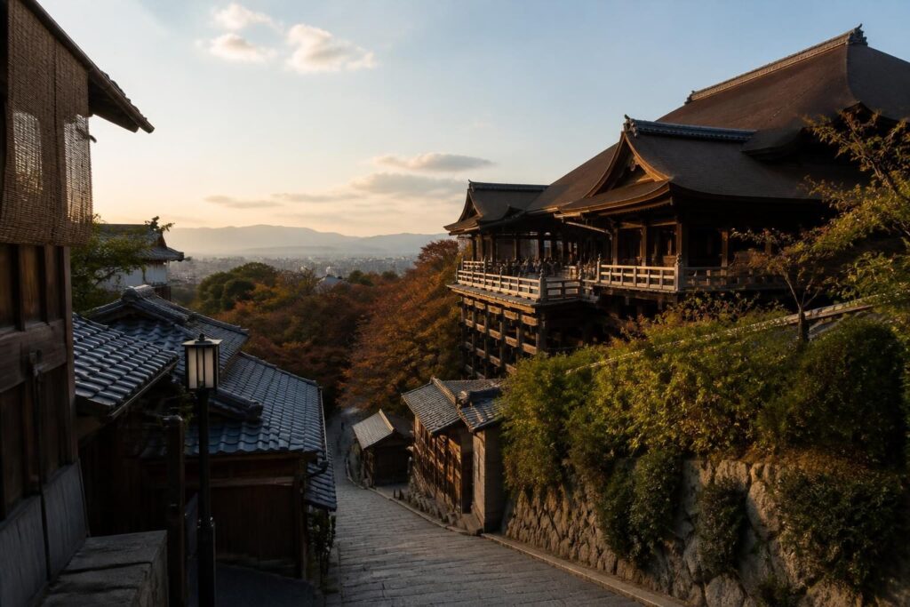 기요미즈데라 오전 6시 방문, 산넨자카까지 잇는 이른 아침 동선 관련 일본 여행 현장의 실사형 이미지